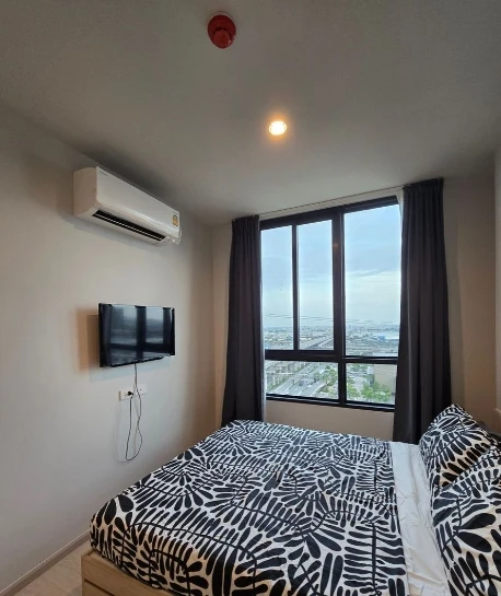 For Rent: Noble NUE Mega Plus Bangna, 18th floor, city view. Fully furnished and inviting—book now!