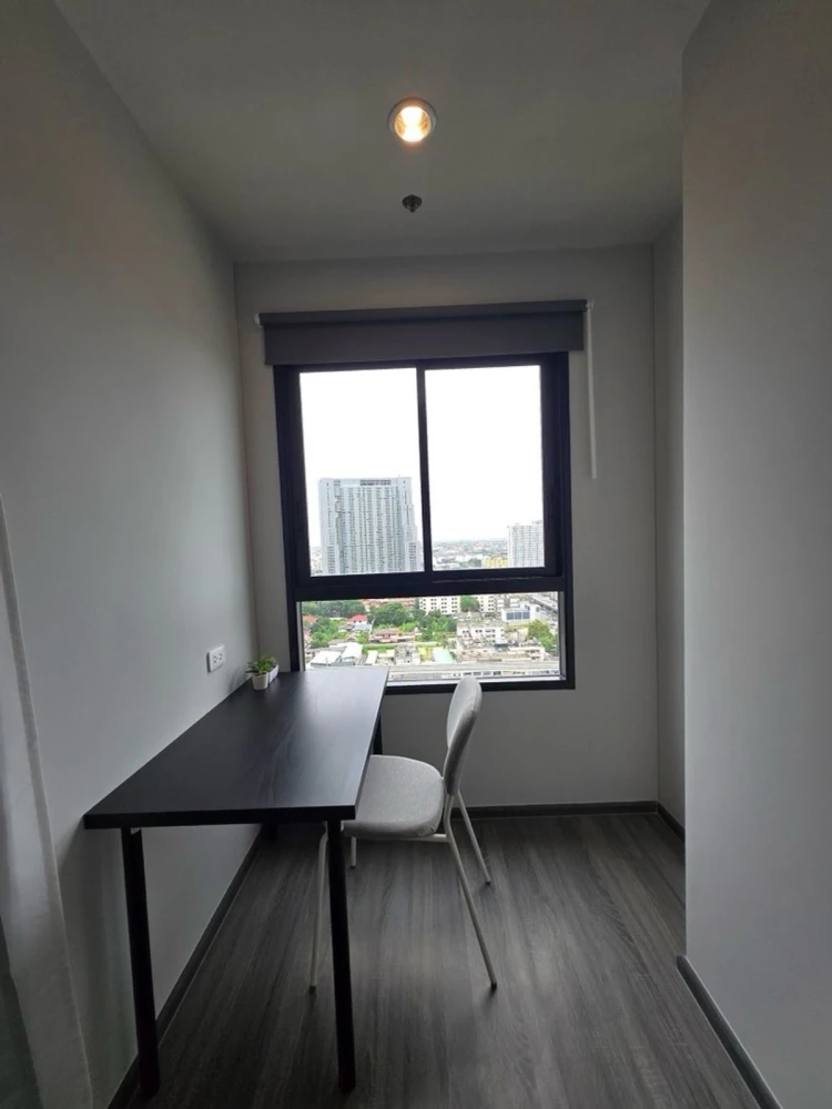 Condo for rent at Ideo Ramkhamhaeng - Lam Sali Station, 20th floor. View of the BTS and city. Best price! Book now, don't miss out!