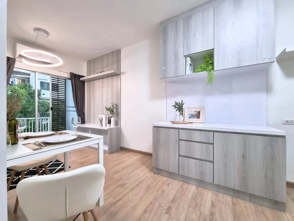 Condo for rent A space sukhumvit 77, beautifully decorated room, complete facilities. If you don't book, you'll regret it later. I'm telling you.