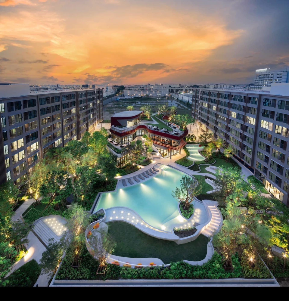 Condo for rent: Atmoz Flow Minburi, a nice room, complete with furniture and electrical appliances. If you don't book, you'll regret it.
