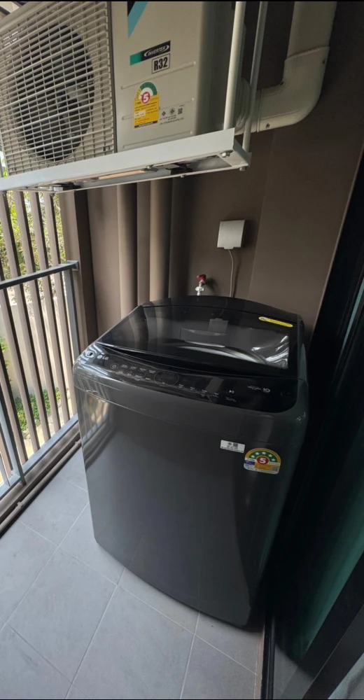 Condo for rent: Atmoz Flow Minburi, a nice room, complete with furniture and electrical appliances. If you don't book, you'll regret it.