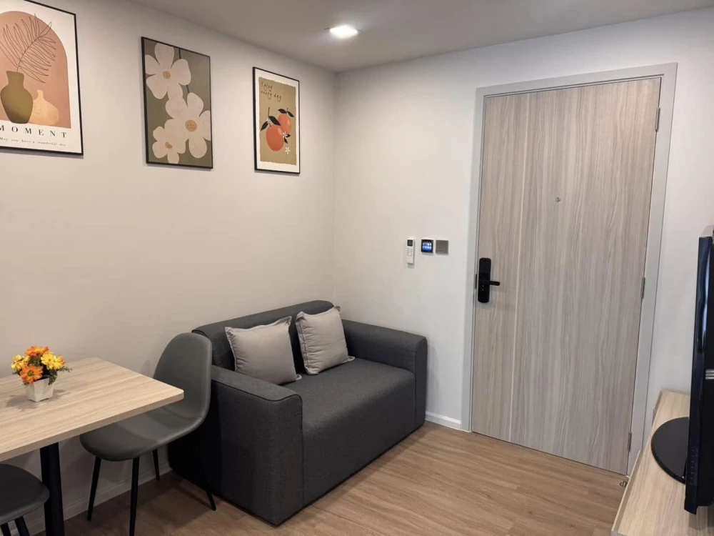 Condo for rent: Atmoz Flow Minburi, a nice room, complete with furniture and electrical appliances. If you don't book, you'll regret it.