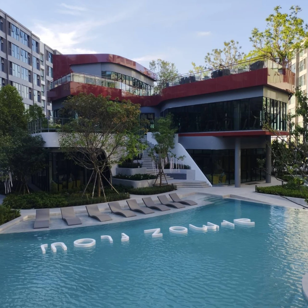 Condo for rent Atmoz flow minburi, nice room, furniture, built-in wardrobe, sliding door, hurry and reserve before you miss out.