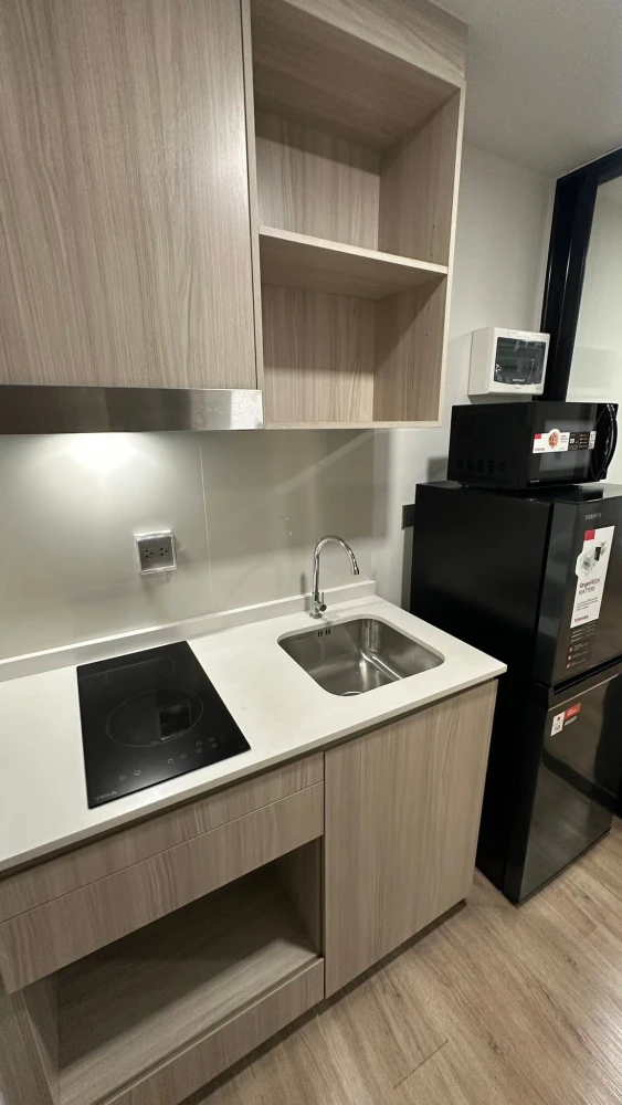 Condo for rent at Atmoz Flow Minburi. Ready to move in, fully furnished with appliances. Convenient and complete. Book now!