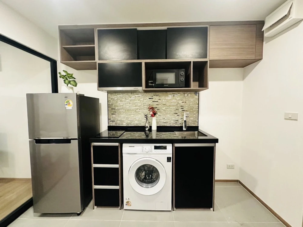 Condo for rent, CYBIQ Ratchada 32, ready to move in, fully furnished, appliances included, affordable price, reserve now, don't delay.