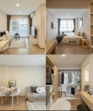 Condo for rent at Flexi Taopoon-Interchange—spacious, comfortable, and well-designed. Don't miss out on this opportunity!