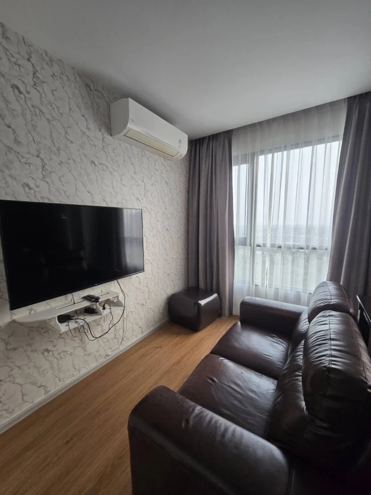 Condo for rent: Grow Rattanathibet, 24th floor, Chao Phraya River view, quiet atmosphere, hurry and reserve now, don't delay.
