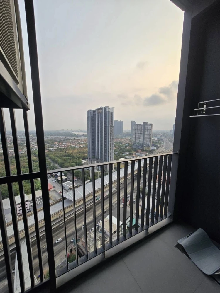 Condo for rent: Grow Rattanathibet, 24th floor, Chao Phraya River view, quiet atmosphere, hurry and reserve now, don't delay.