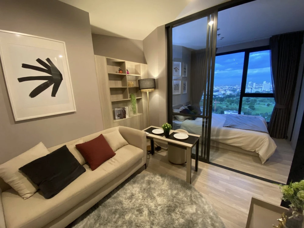 Condo for rent at Ideo Mobi Sukhumvit East Point, a nice room, fully furnished, ready to move in.