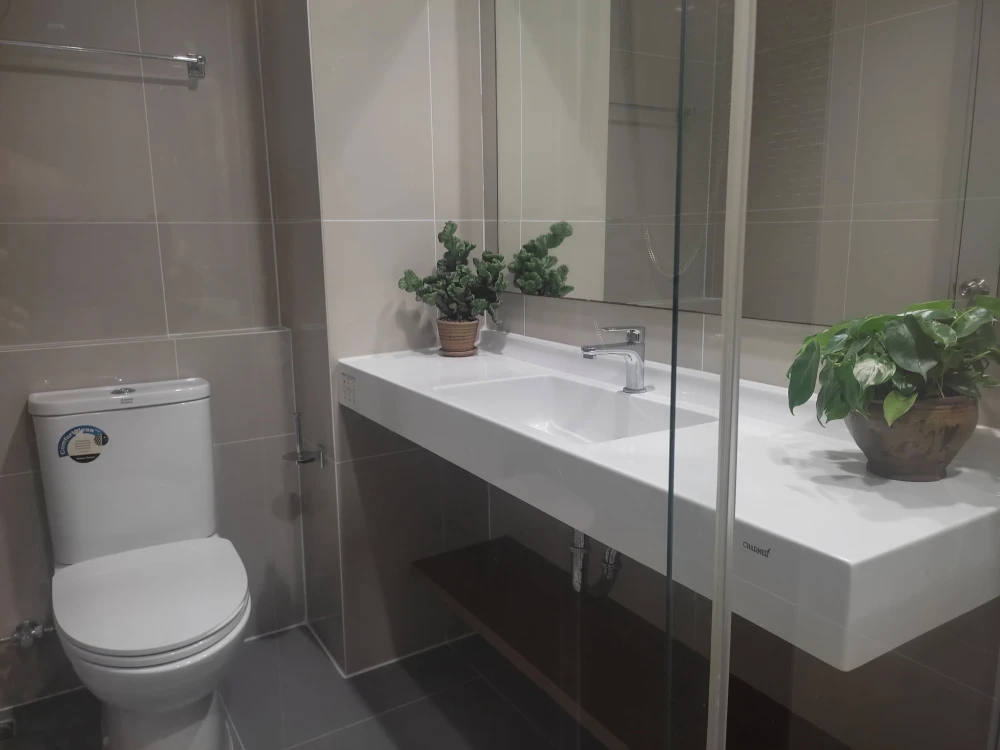 Spacious condo for rent at Ideo New Rama 9, offering ample living space and full facilities. Ready for immediate booking!