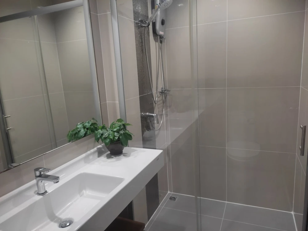 Spacious condo for rent at Ideo New Rama 9, offering ample living space and full facilities. Ready for immediate booking!