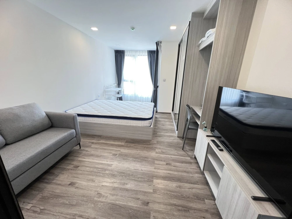 Condo for rent at Kave Embryo Rangsit, studio room, 2nd floor, fully furnished with appliances. Great price! Don't miss out!