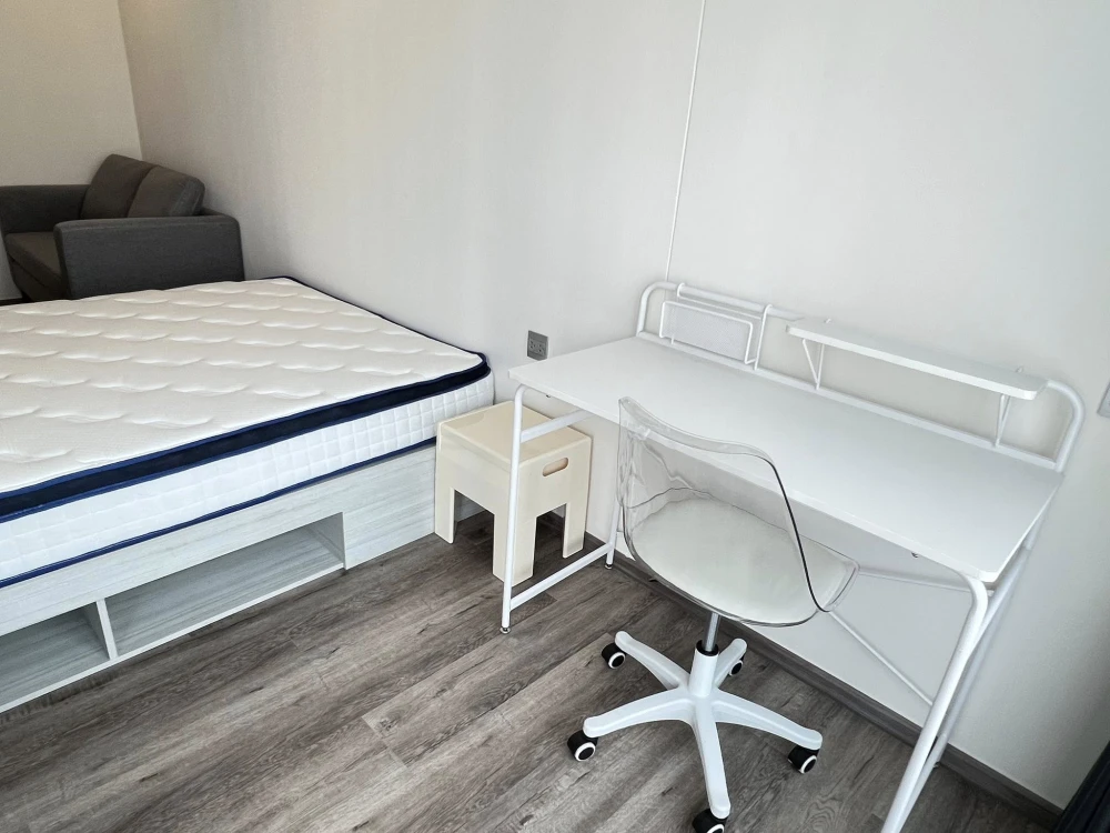 Condo for rent at Kave Embryo Rangsit, studio room, 2nd floor, fully furnished with appliances. Great price! Don't miss out!