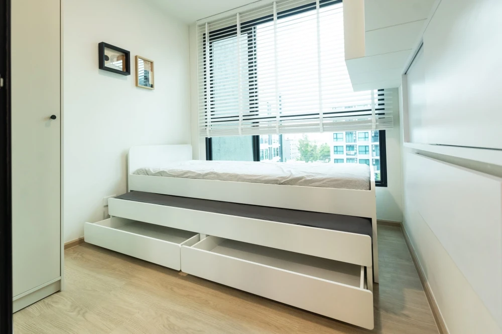 Condo for rent at Kave Luminous Bangmod. Large unit with pool view, fully furnished, and spacious layout. Book now!