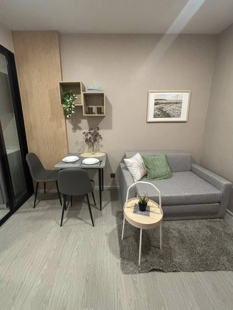 Condo for rent Kave pop salaya, beautifully decorated room, complete with furniture and electrical appliances. Come and reserve before you miss the op