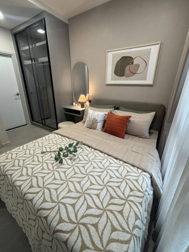 Condo for rent Kave pop salaya, beautifully decorated room, complete with furniture and electrical appliances. Come and reserve before you miss the op