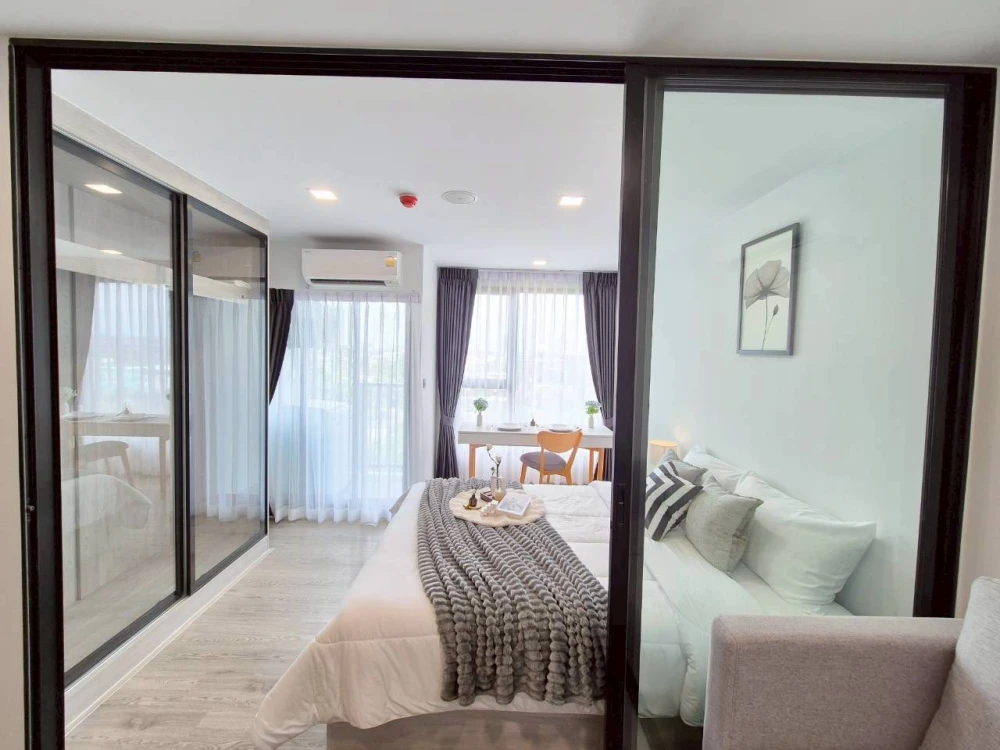 Condo for rent at Kave Seed Kaset. Nice room, fully furnished with appliances. Just bring your belongings and move in! Don't miss out!