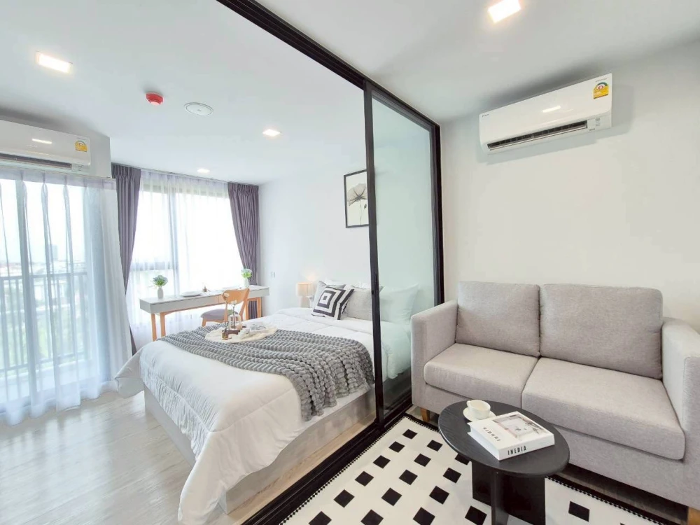 Condo for rent at Kave Seed Kaset. Nice room, fully furnished with appliances. Just bring your belongings and move in! Don't miss out!
