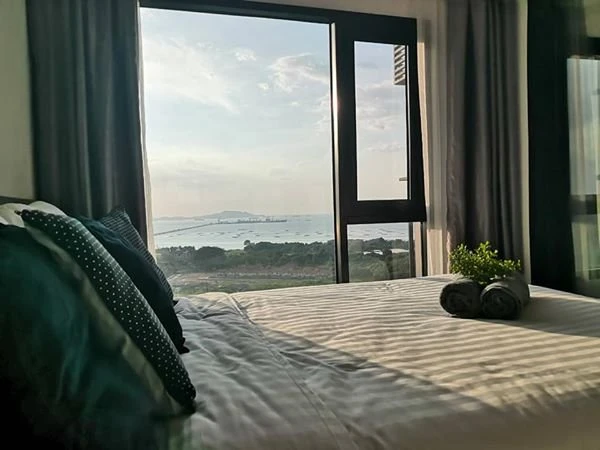 Condo for rent, Knightsbridge the Ocean Sriracha, sea view, 16th floor, Deluxe room, hurry and reserve.