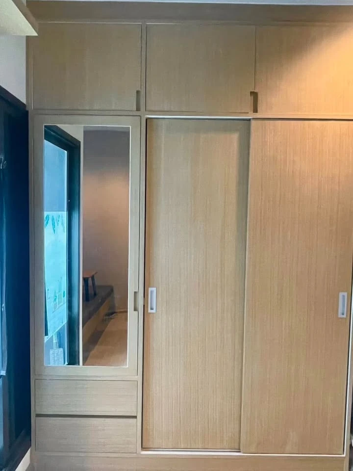Condo for rent, Life Asoke-Rama 9, studio unit, 20th floor, Building A, 1 bedroom, 1 separate kitchen, built-in cabinets throughout. Book now!