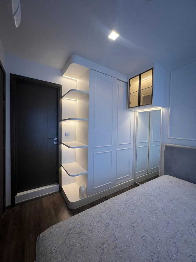Condo for rent: Life Ladprao Valley, corner room, beautiful corner, very private, fully furnished and equipped with appliances, ready to move in.