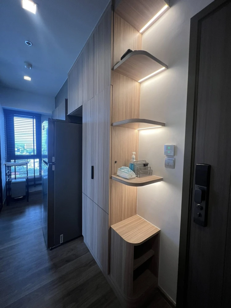Condo for rent: Life Ladprao Valley, corner room, beautiful corner, very private, fully furnished and equipped with appliances, ready to move in.