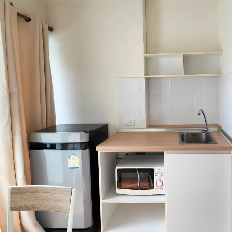 Condo for rent at Lumpini Park Phetkasem 98. The unit is partitioned into separate, clearly defined zones. Don't miss out!
