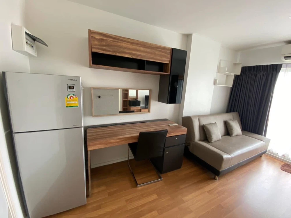 Condo for rent at Lumpini Place Bangna Km.3. Ready to move in, fully furnished with appliances. Affordable price. Book now, don't miss out!