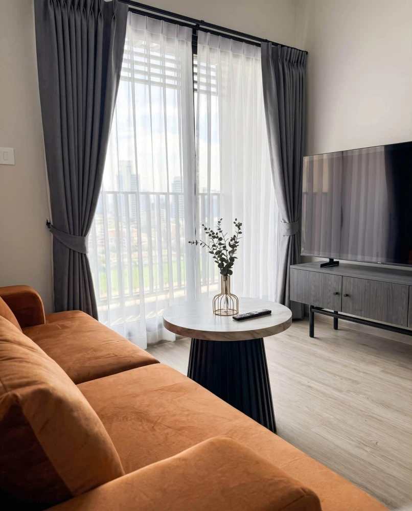 Condo for rent at Metris District Ladprao. The unit is move-in ready, fully furnished, and equipped with all appliances—just bring your suitcase and m