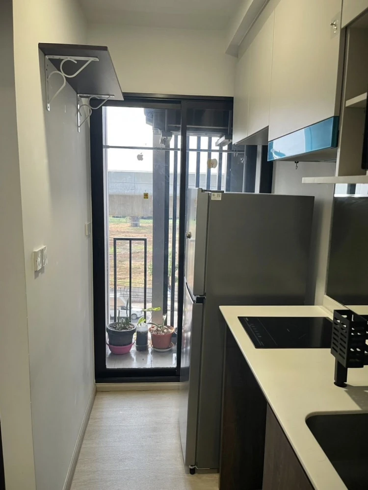 Condo for rent at Nue Cross Khukhot Station. Ready to move in, fully furnished with appliances. Book now, don't wait!