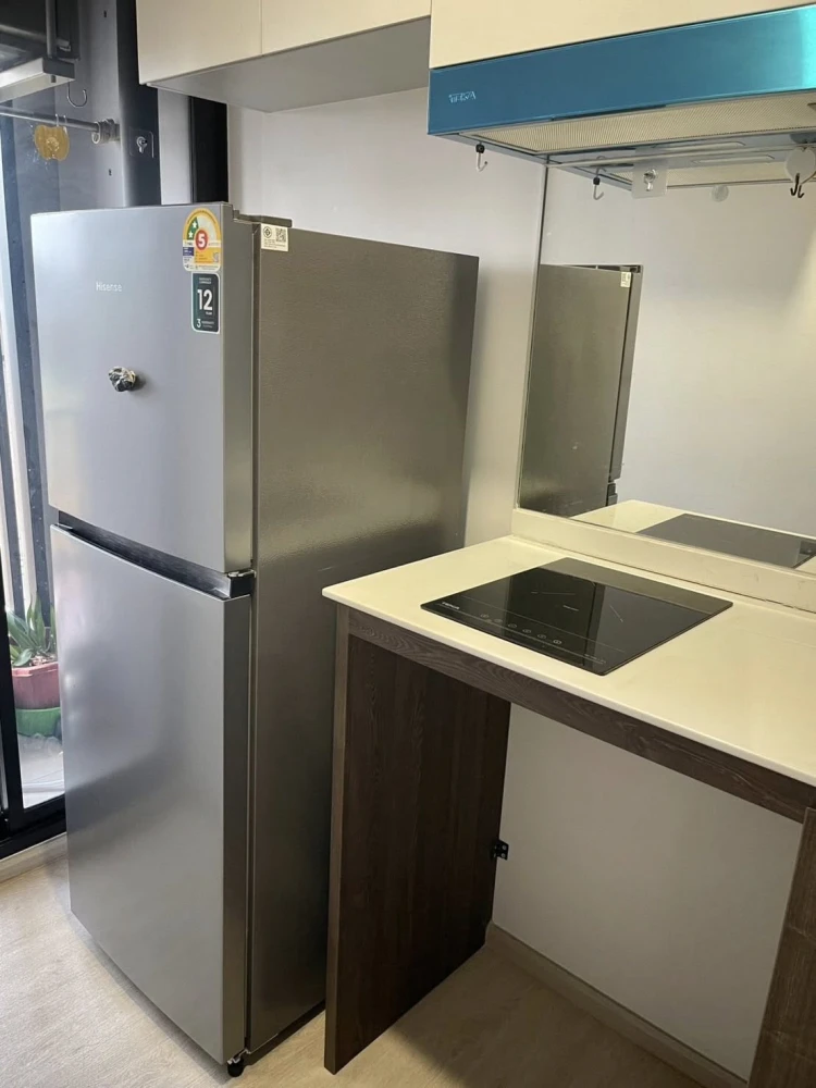 Condo for rent at Nue Cross Khukhot Station. Ready to move in, fully furnished with appliances. Book now, don't wait!