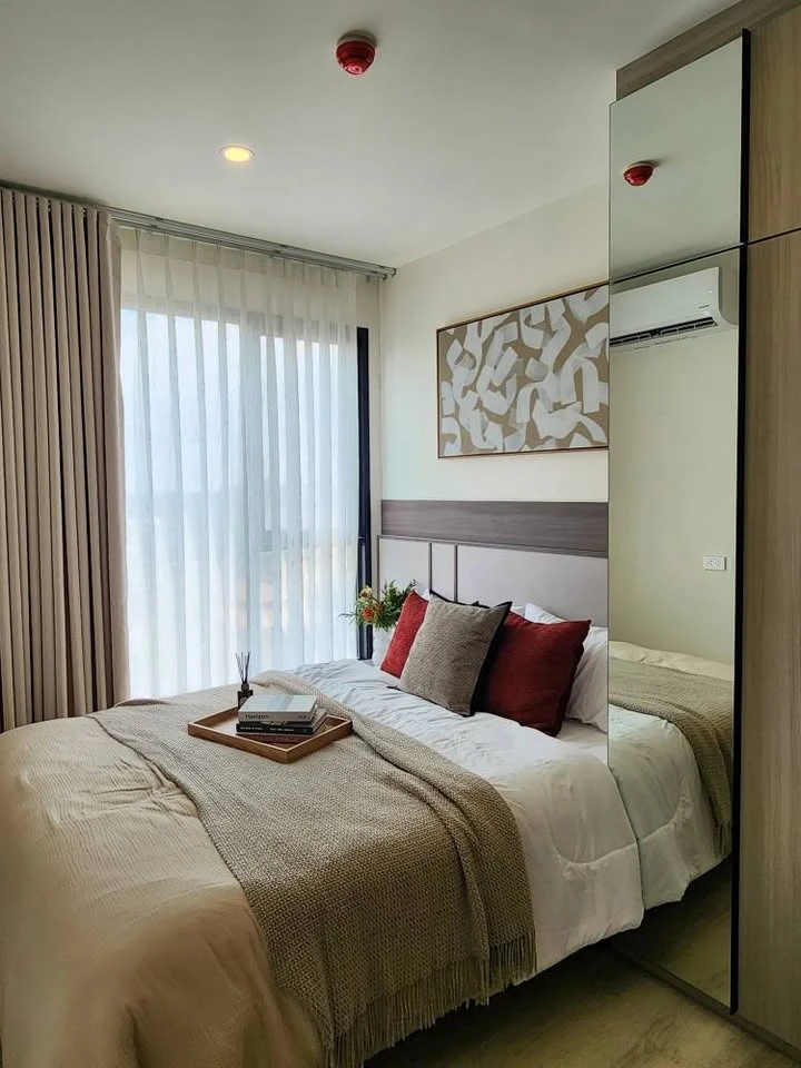 Condo for rent at Origin Place Bangna. Fully furnished and ready to move in. Complete amenities. Great price. Book now before you miss this opportunit
