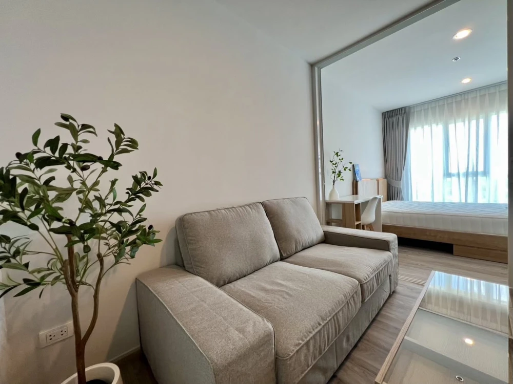 Condo for rent at Regent Home Bangna. The unit is partitioned into separate areas, fully furnished with appliances. Book now before it's too late!