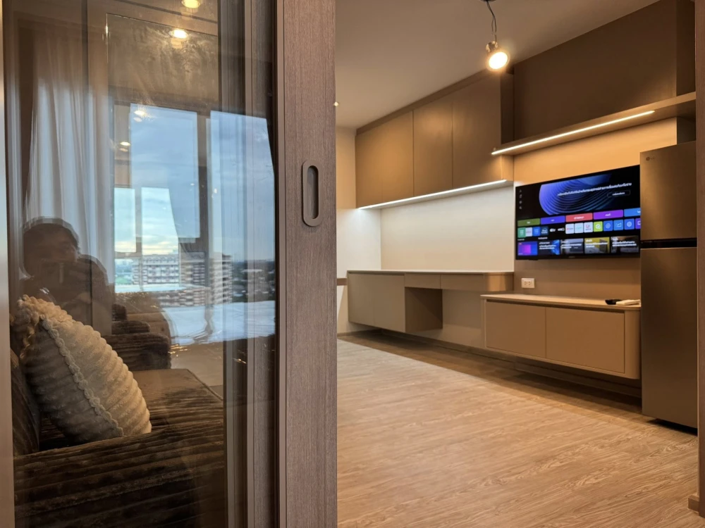 ให้เช่าคอนโด Regent Home Bangna ห้องน่าอยู่ เฟอร์ เครื่องใช้ไฟฟ้าครบ มาแต่ตัวเข้าออยู่ได้เลย อย่าพลาด