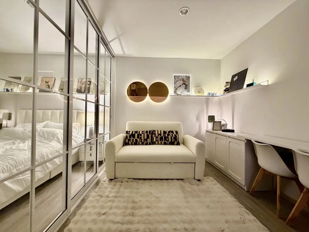 ให้เช่าคอนโด Regent Home Bangna ห้องแต่งพร้อมอยู่ กั้นแยกเป็นสัดส่วน มาจับมาจองได้แล้ววันนี้ อย่าพลาดเด็ดขาด