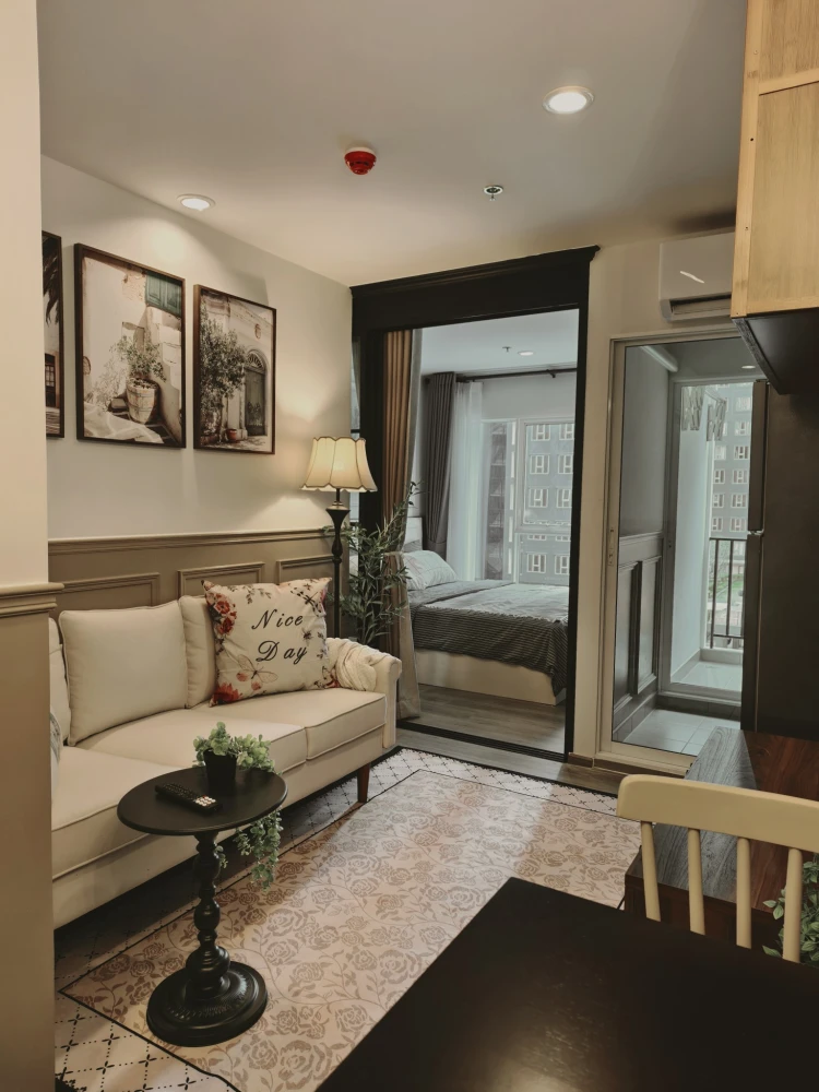 Condo for rent, Regent Home Bangna, Building D, 7th floor, pool view, fully furnished, ready to move in. Don't miss out!