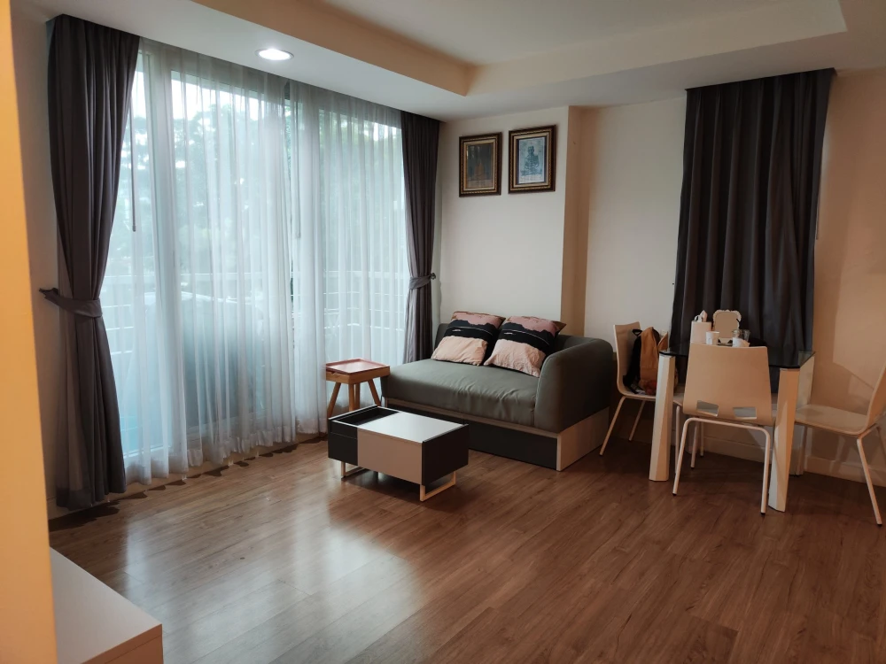 Condo for rent: The Kris 7 Ratchada 17, large room, comfortable living, comes with a lot of usable space. If you miss it, you will regret it later.