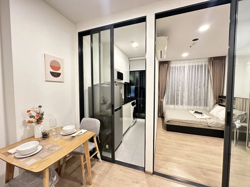 Condo for rent, Chewathai Kaset Nawamin. Separate rooms with clear zones. Affordable price. Reserve now. Don't delay.