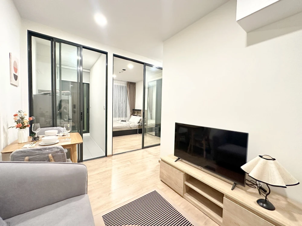 Condo for rent, Chewathai Kaset Nawamin. Separate rooms with clear zones. Affordable price. Reserve now. Don't delay.