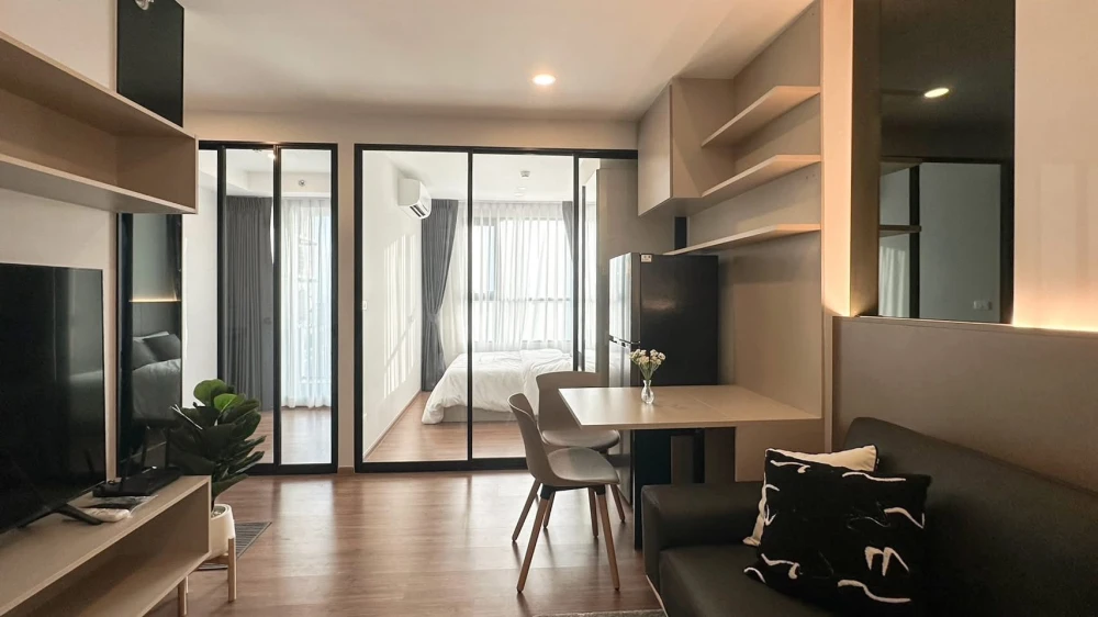 Condo for rent: The Origin Ram 209 Interchange, 1 Bedroom Plus, 14th floor, fully furnished with electrical appliances, hurry and book now.