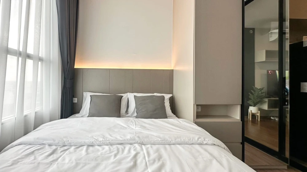 Condo for rent: The Origin Ram 209 Interchange, 1 Bedroom Plus, 14th floor, fully furnished with electrical appliances, hurry and book now.