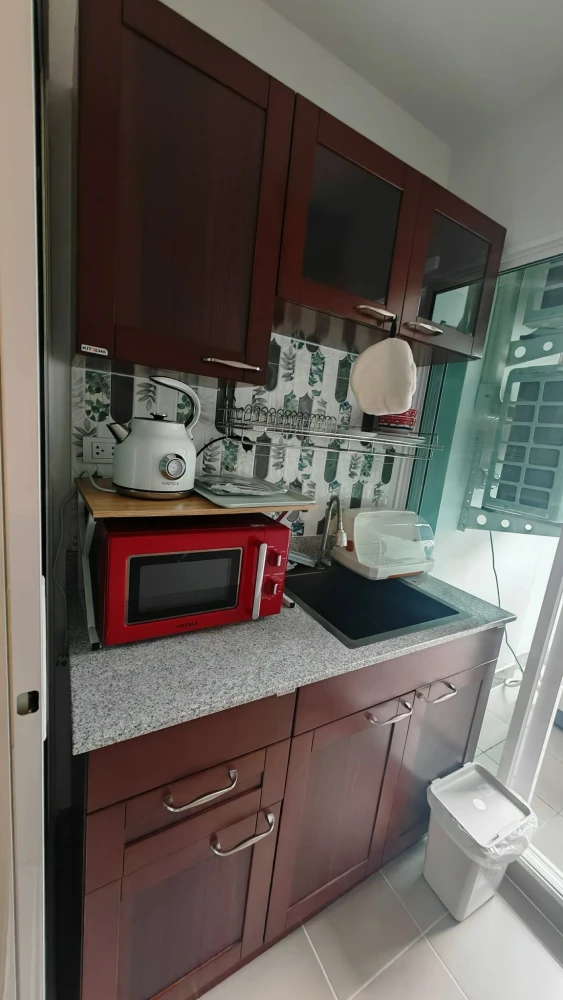 Condo for rent, Regent Home Bangna. Ready to move in, clearly partitioned rooms, complete amenities. Just bring your luggage and move in!