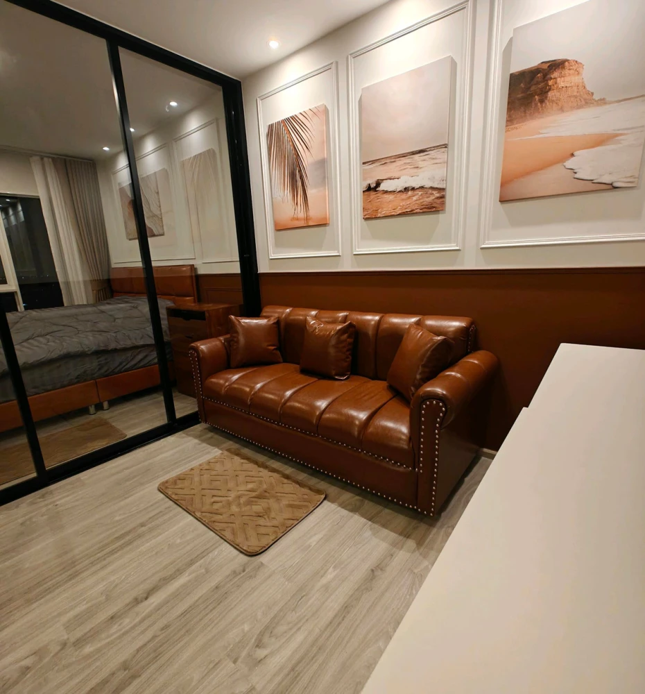 Condo for rent, Regent Home Bangna, 24th floor, unobstructed river view, fully furnished with all appliances. Book today! Don't miss out!