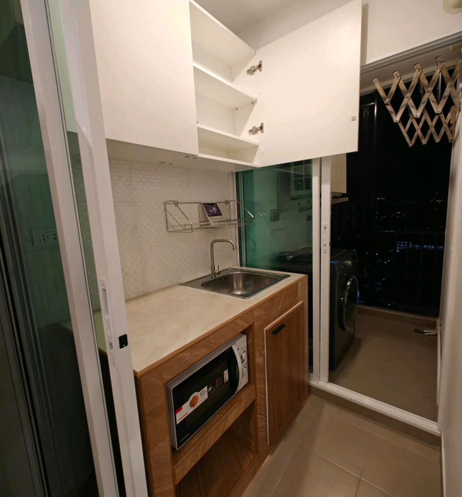 Condo for rent, Regent Home Bangna, 24th floor, unobstructed river view, fully furnished with all appliances. Book today! Don't miss out!