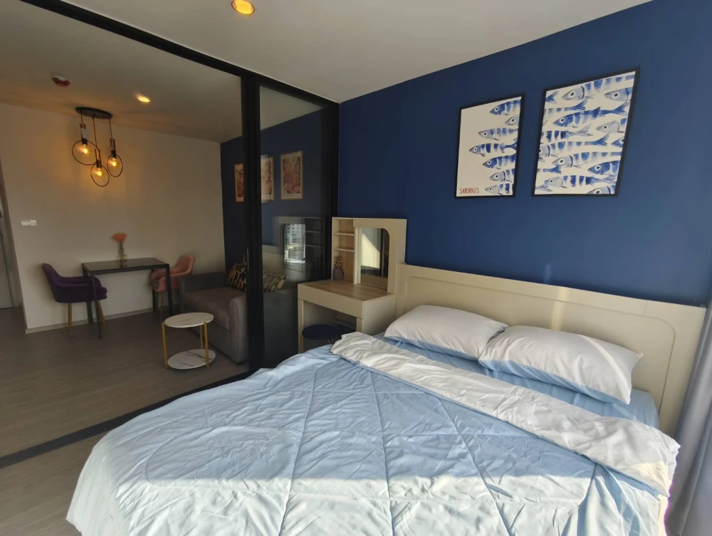 Condo for rent, Regent Home Bangna, fully furnished, 12th floor with great view, affordable price, everything you need in one place. Book now, don't m