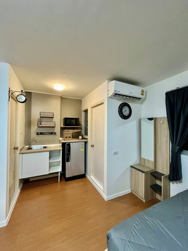 Condo for rent, Lumpini Township Rangsit, Khlong 1, studio room, 2nd floor, not high-rise, comes with a great price, hurry and reserve now!