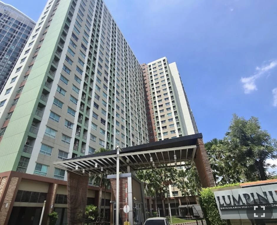 Condo for rent, Lumpini Place Srinakarin - Hua Mak Station, ready to move in, well separated, come and reserve now.