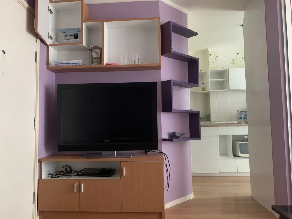 Condo for rent at Lumpini Mega City Bangna. The unit is partitioned into separate zones, offering great value. You definitely don't want to miss this!