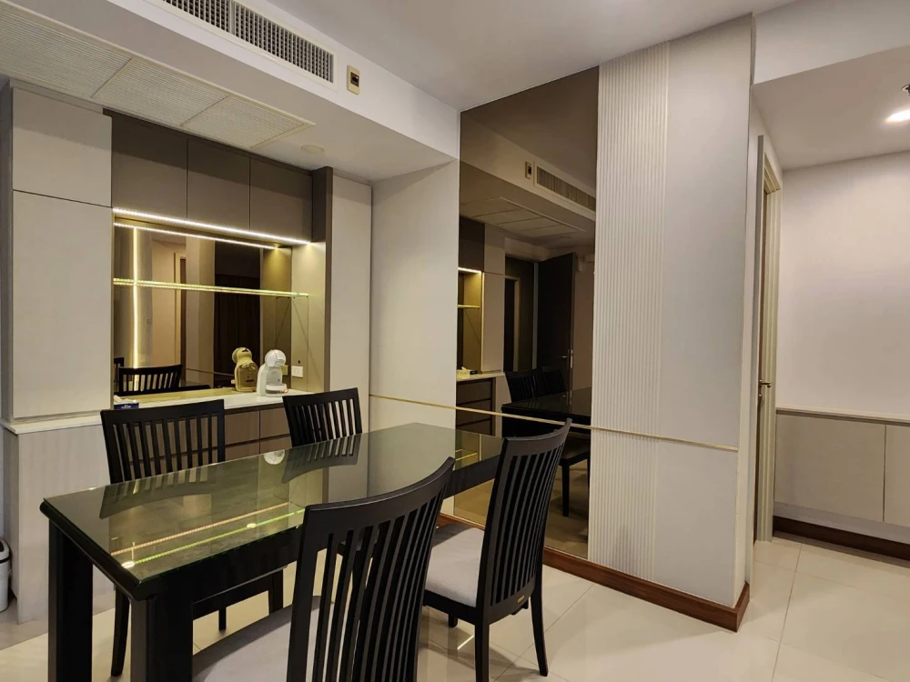 Condo for rent, Supalai Premier Charoen Nakhon, corner unit, view of the Chao Phraya River bend and Icon Siam, fully furnished and ready to move in. B