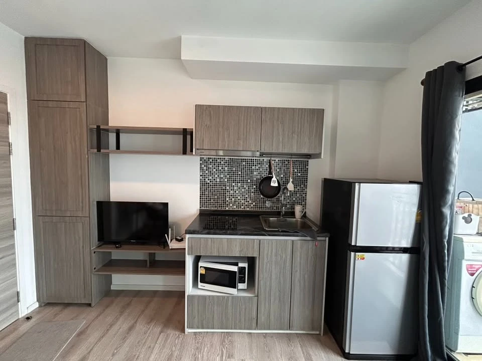 Condo for rent, good condition, beautiful view, fully furnished, Kensington Sukhumvit-Theparak, ready to move in